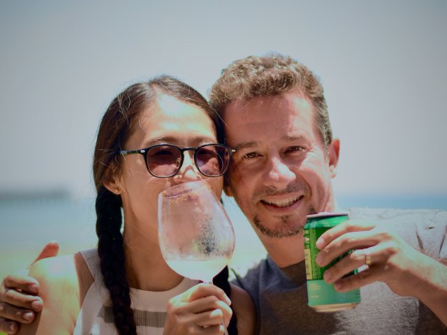 Kosik Lab beach lunch 2025