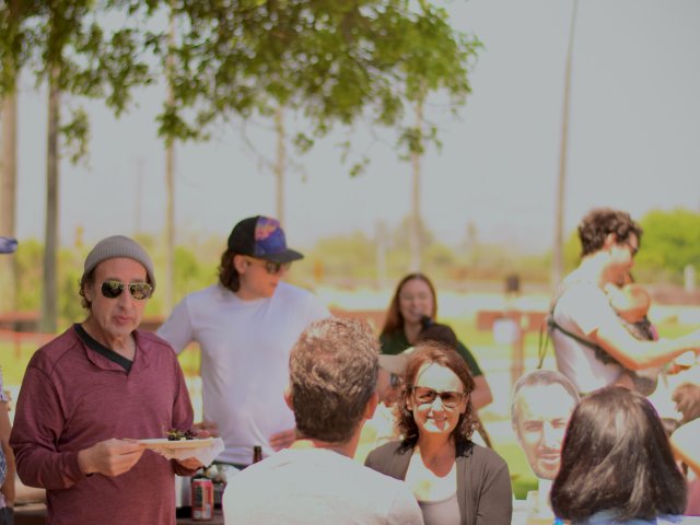 Kosik Lab beach lunch 2025